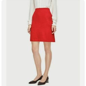 Ann Taylor LOFT Red A Line Two Pocket Skirt Women's Size 14 NWT